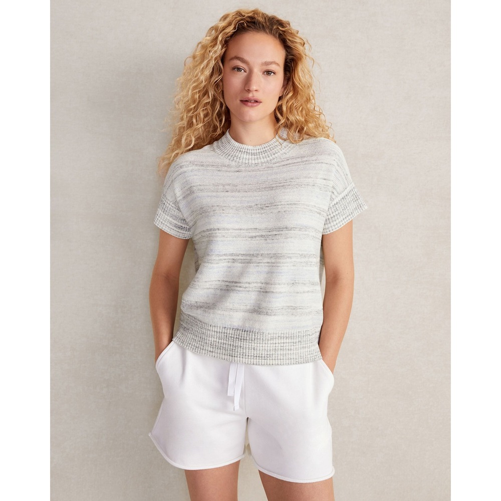 Haven Well Within Knit Size Large Coastal Minimalist Organic Space Dye Sweater